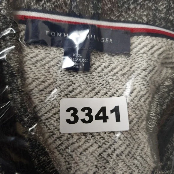 Tommy Hilfiger Women's Blazer Herringbone XXL Gold Button Military Jacket - Picture 10 of 10